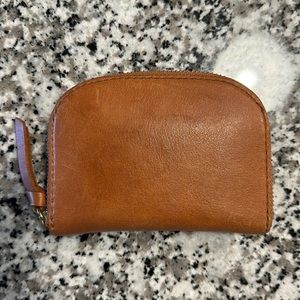 Madewell the zip wallet in leather